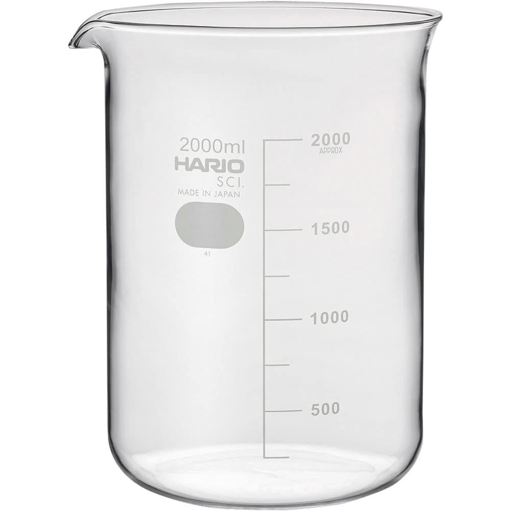 新品 廃番：HARIOビーカー 目安目盛付 2L