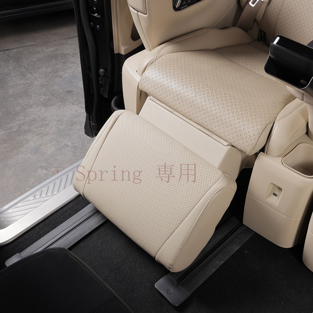 23年モデル トヨタ ALPHARD/VELLFIRE 40系 後座席脚托保護カバー 2点セット 高配専用 ブラック/ベージュ/ブラウン選択可 F