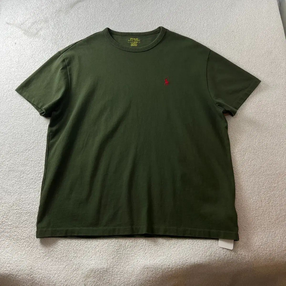 100 POLO RALPH LAUREN（ポロラルフローレン） スモールポニー カーキ 半袖 Tシャツ