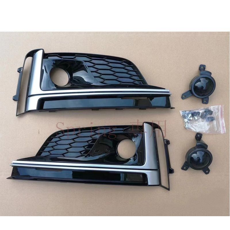 Audi A5 S5 2017-2020年対応 高配仕様 フロントバンパー用 フォグランプカバー ACC対応 左右選択可 F