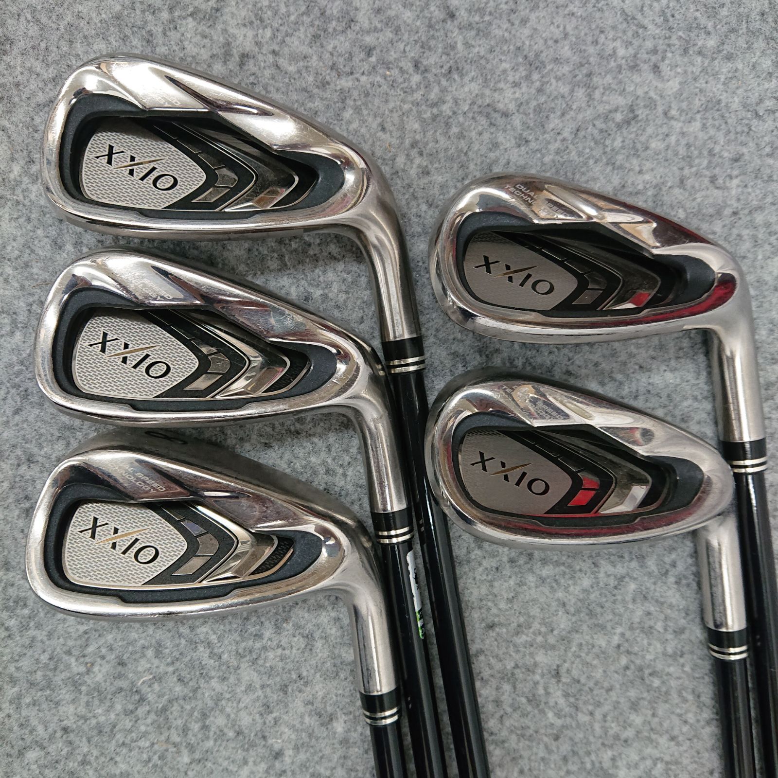 カラーカスタム ブラック ゼクシオ9 #6-PW 5本 アイアンセット 純正