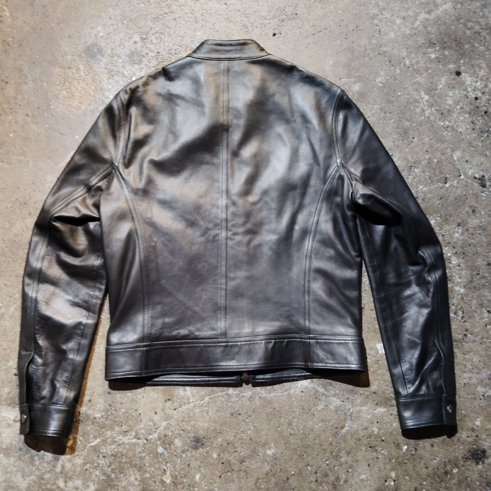 EMMETI JURI 190 NAPPA CERATA ラムレザージャケット シングル