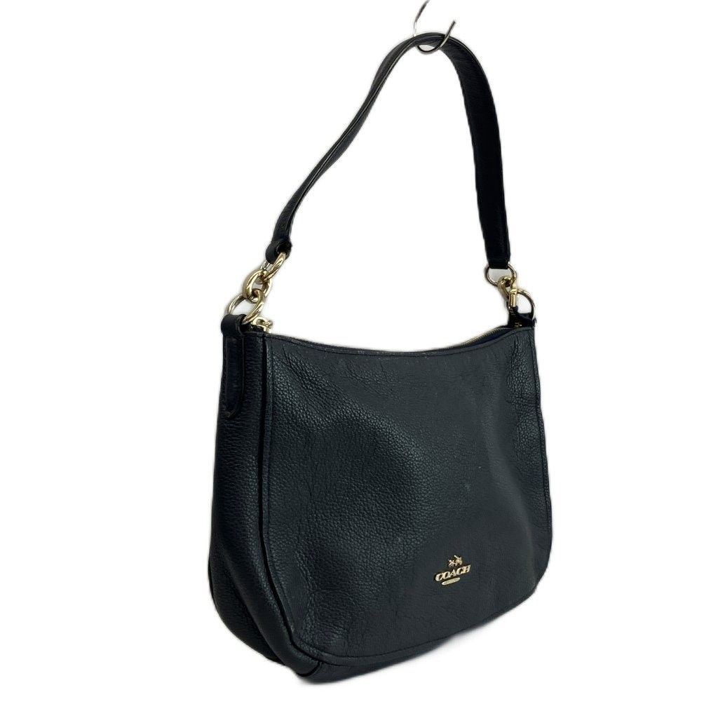 コーチ COACH ハンドバッグ ショルダー 2WAY レザー ロゴ ゴールド金具
