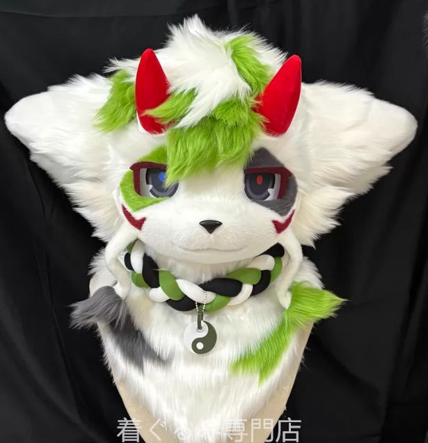 犬　猫　着ぐるみ ヘッド全頭　ヘッド ケモノ ファースーツ ぬいぐるみ コスプレ コスチューム Kurumi 一点物 C133