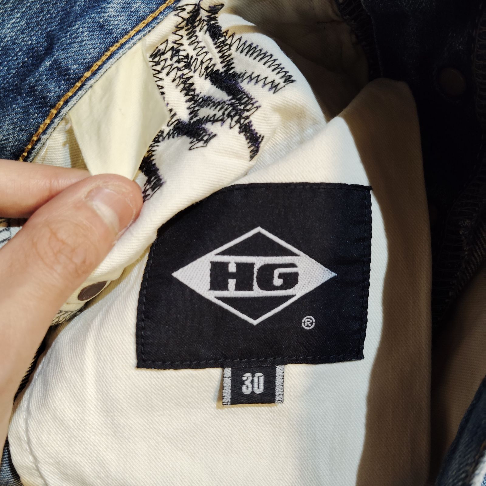 HYSTERIC GLAMOUR 初期 ダメージ加工デニムパンツ 木村拓哉着用 HGタグ