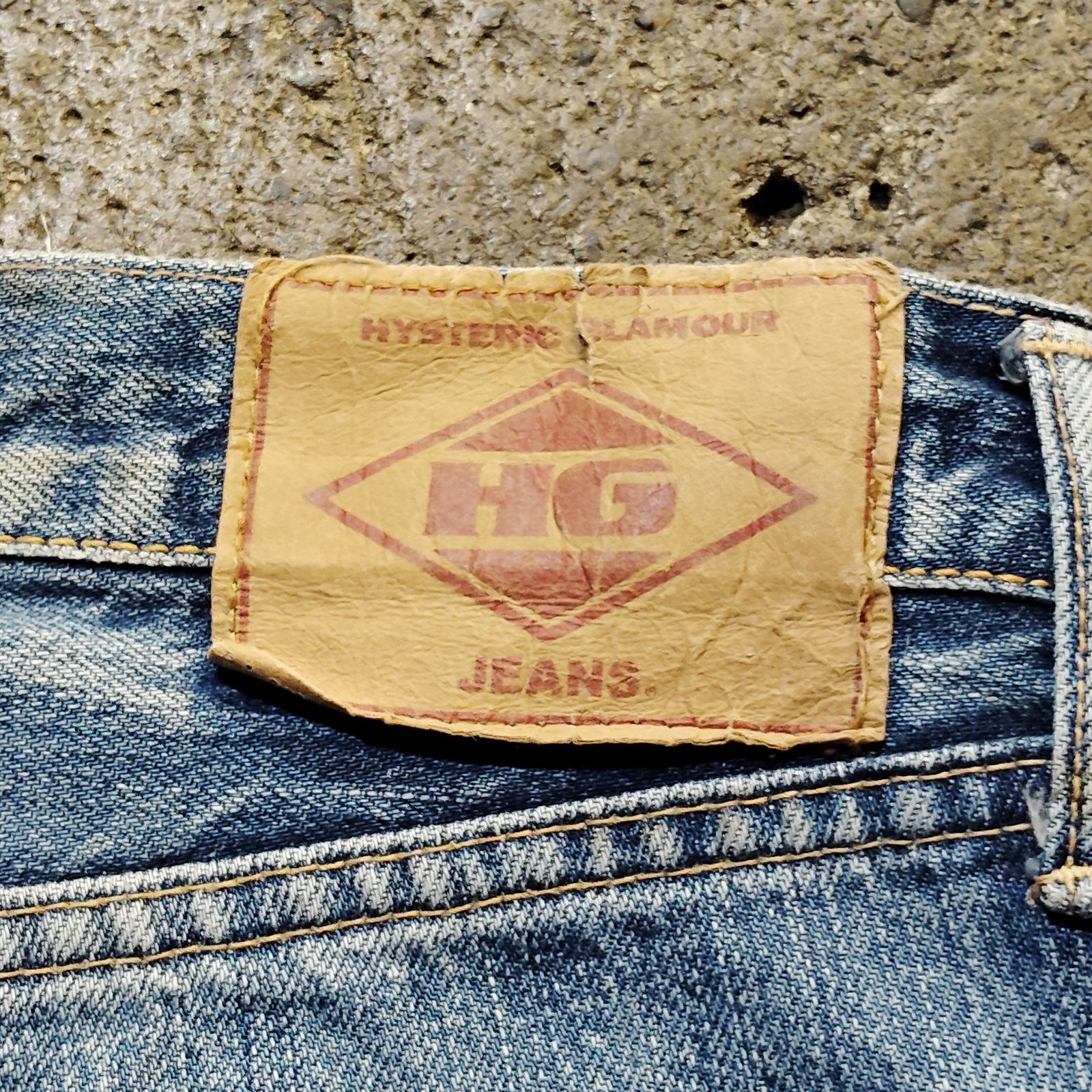 HYSTERIC GLAMOUR 初期 ダメージ加工デニムパンツ 木村拓哉着用 HGタグ