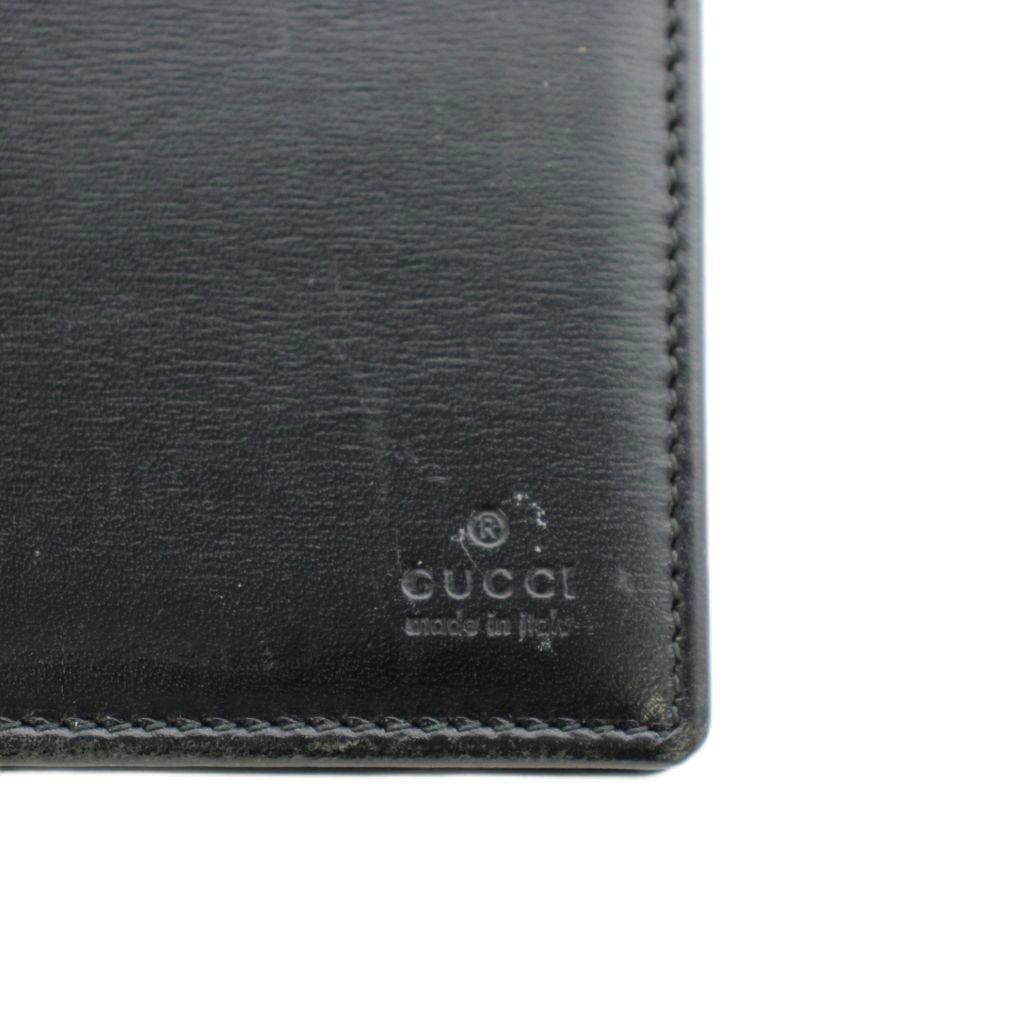グッチ GUCCI 長財布 二つ折り レザー 黒 ブラック 03948 /AN35 □GY18