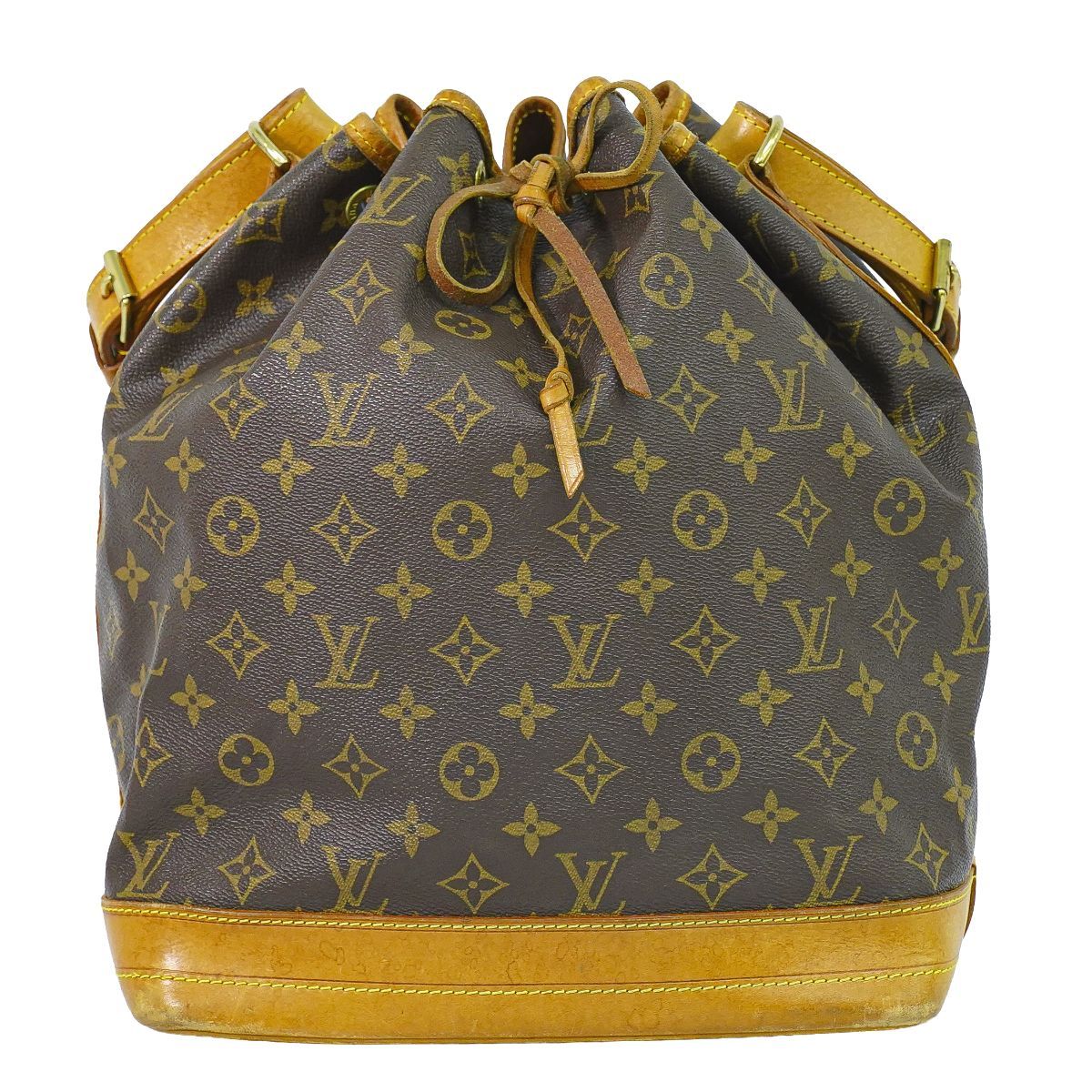 本物 ルイヴィトン LOUIS VUITTON LV ノエ モノグラム ショルダーバッグ ブラウン M42224 Noe ビトン バッグ 中古・