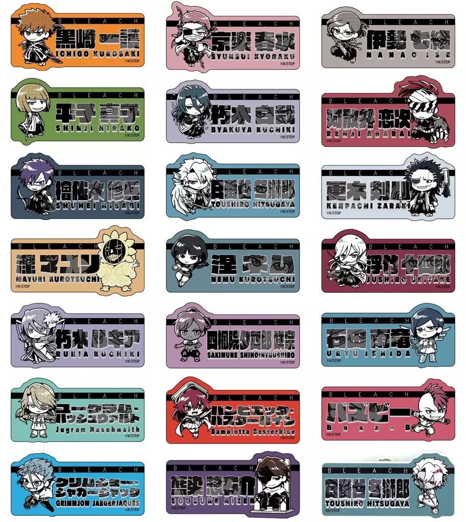 【中古】バッジ・ピンズ 全21種セット 「BLEACH-ブリーチ- 千年血戦篇 MONOCOLOR POPUP SHOP お名前バッジ MONOCOLOR」