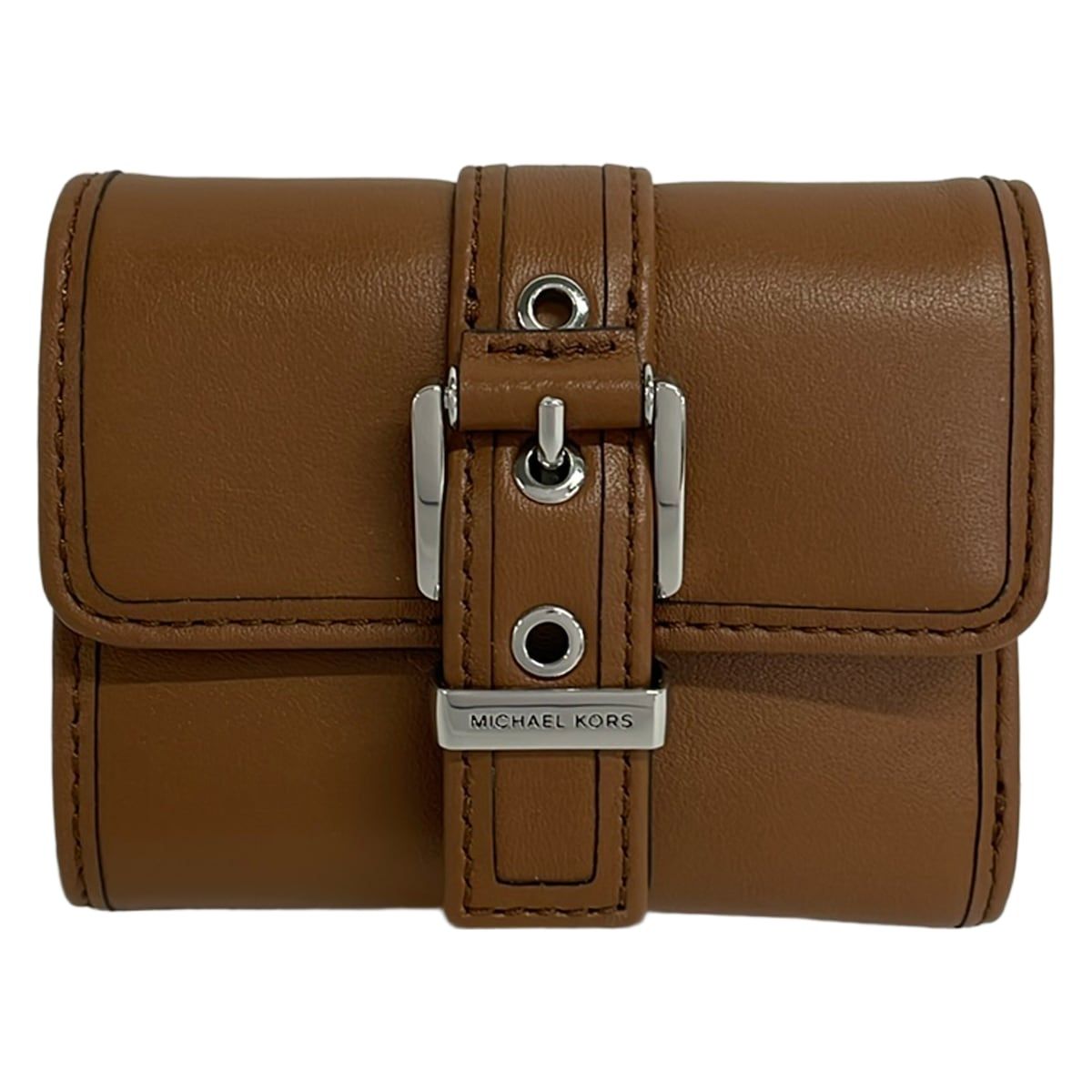 MICHAEL KORS(マイケルコース) 3つ折り財布美品 コルビー スモール レザー スリーフォールド ウォレット 32T4SBAD5L ブラウン レザー