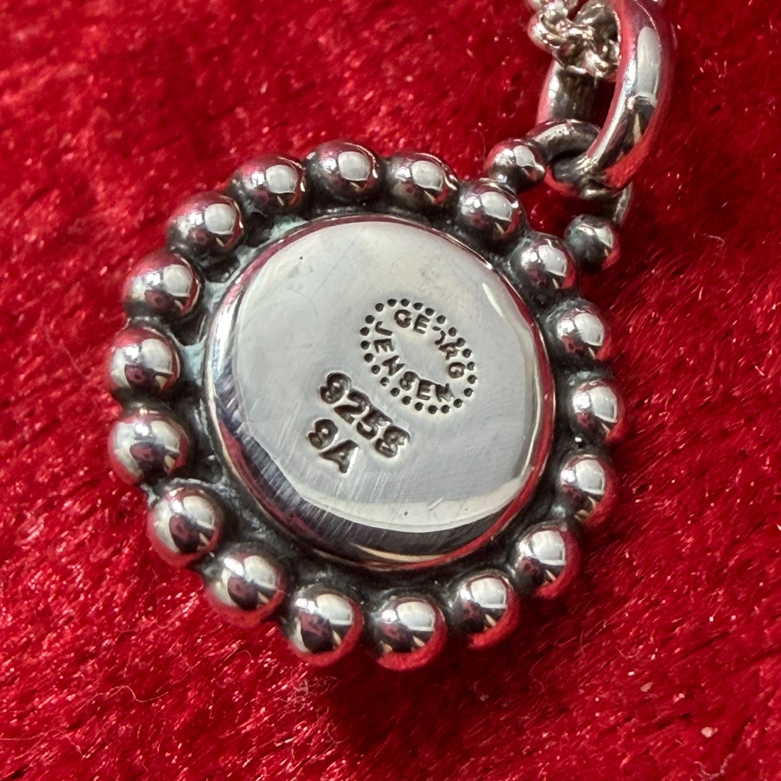美品 ネックレス ターコイス ♯9A ジョージジェンセン/GEORG JENSEN 