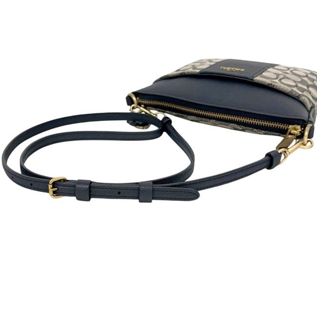 レディース 【美品】Coach ショルダーバッグ ネイビー/グレー