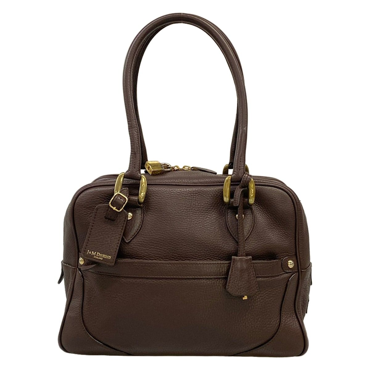 J&MDavidson(ジェイ&エムデヴィッドソン) ショルダーバッグ ミア ダークブラウン レザー