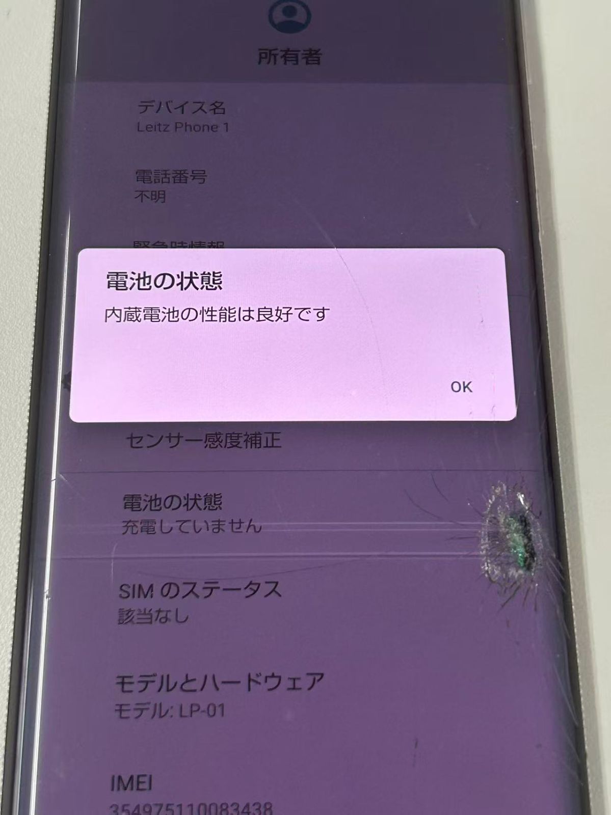 訳あり】Leitz phone 1 液晶不良 - メルカリ
