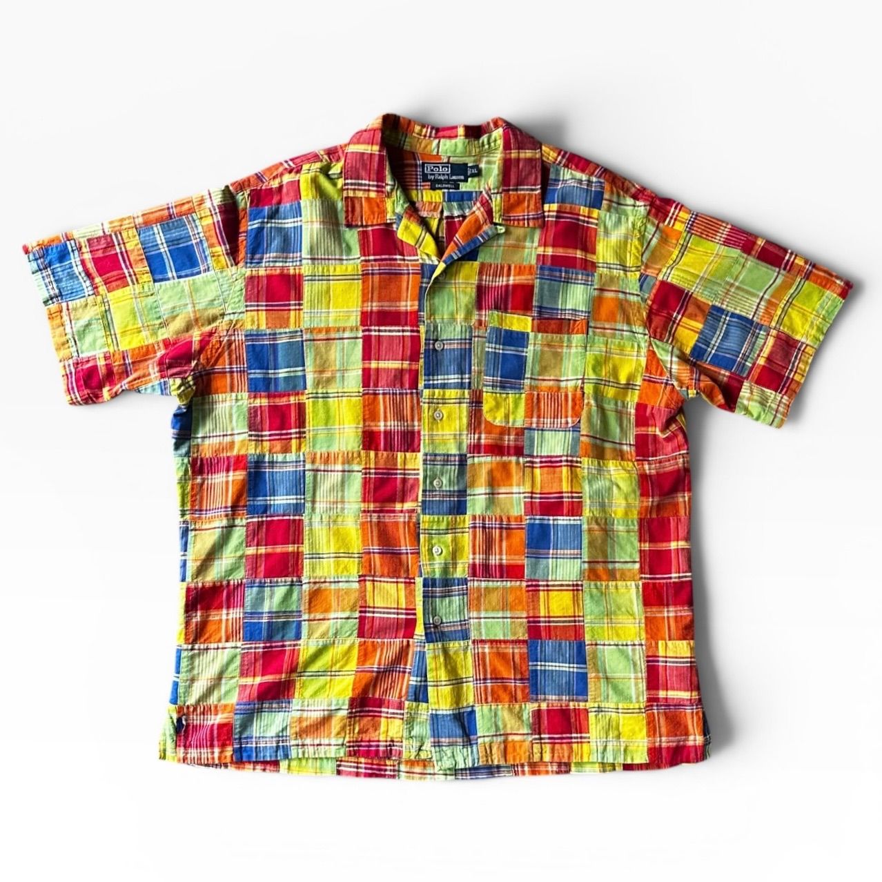 Polo by Ralph Lauren Caldwell Madras Patchwork S/S Shirt