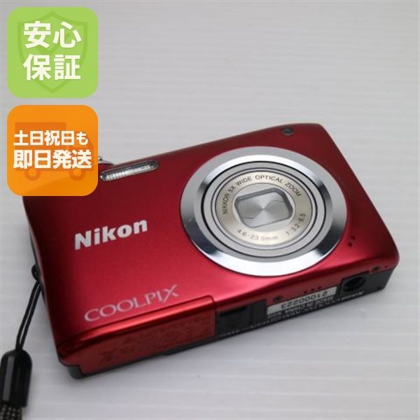 中古 COOLPIX A100 レッド 即日発送 コンデジ Nikon 本体 土日祝発送OK 09000
