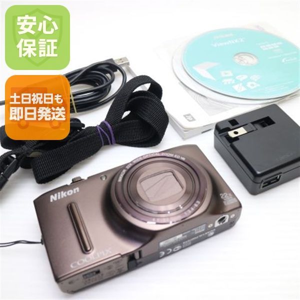 美品 COOLPIX S9500 セピアブラウン 即日発送 デジカメ Nikon 本体 土日祝発送OK 09000