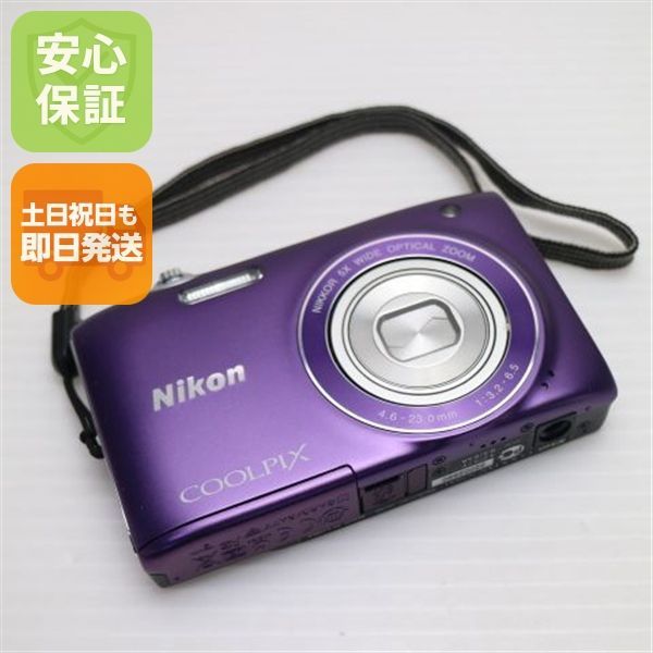 新品同様 COOLPIX S3100 ファインパープル 即日発送 デジカメ Nikon 