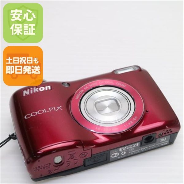 新品同様 COOLPIX L26 レッド 即日発送 デジカメ Nikon デジタルカメラ 本体 土日祝発送OK 09000