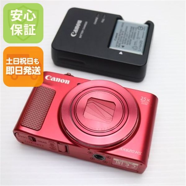 超美品 PowerShot SX620 HS レッド 即日発送 コンデジ Canon 本体 土日祝発送OK 09000