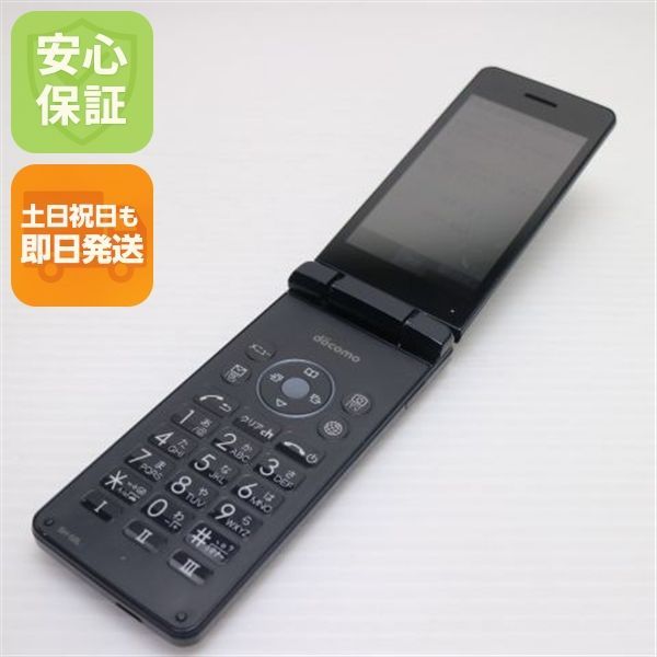 良品中古 SH-02L AQUOS ケータイ ブラック スマホ 本体 白ロム 中古 土日祝発送OK 09000