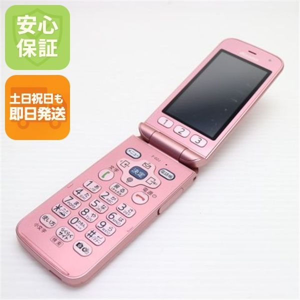 美品 F-02J らくらくホン ピンク 即日発送 ガラケー DoCoMo 富士通 本体 白ロム 土日祝発送OK 09000