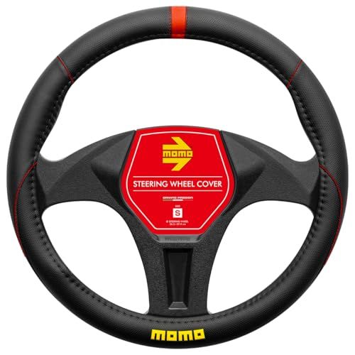 MOMO モモ ELEGANT エレガント ハンドルカバー ステアリングカバー ITALY イタリア ミラノ Sサイズ レッドso 051841db
