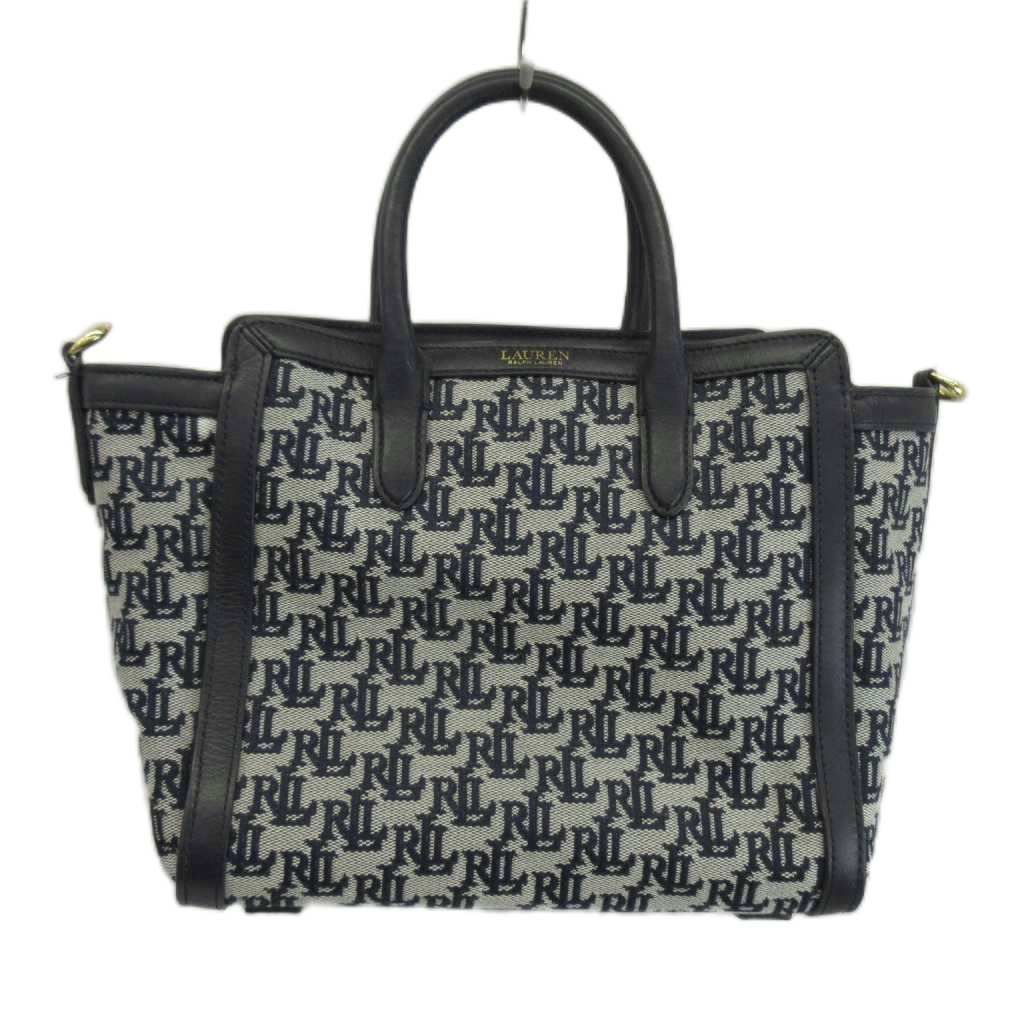RALPH LAUREN キャンバス レザー ドクターズバッグ　2way ローレンラルフローレン LAUREN RALPH LAUREN ハンドバッグ トート