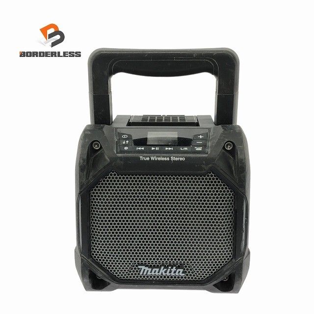 ☆中古品☆makita マキタ 10.8V～18V 充電式スピーカー MR203 本体のみ 黒/ブラック Bluetooth 現場スピーカー アウトドア 音楽 ♪128237