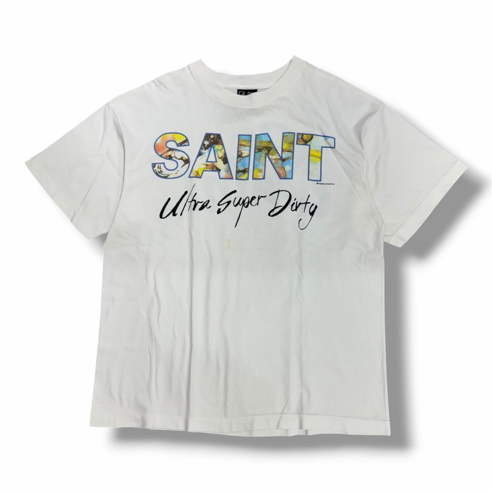 参考上代30800円 SAINT MICHAEL 25SS SS TEE/SUPER DIRTY セントロゴT 
