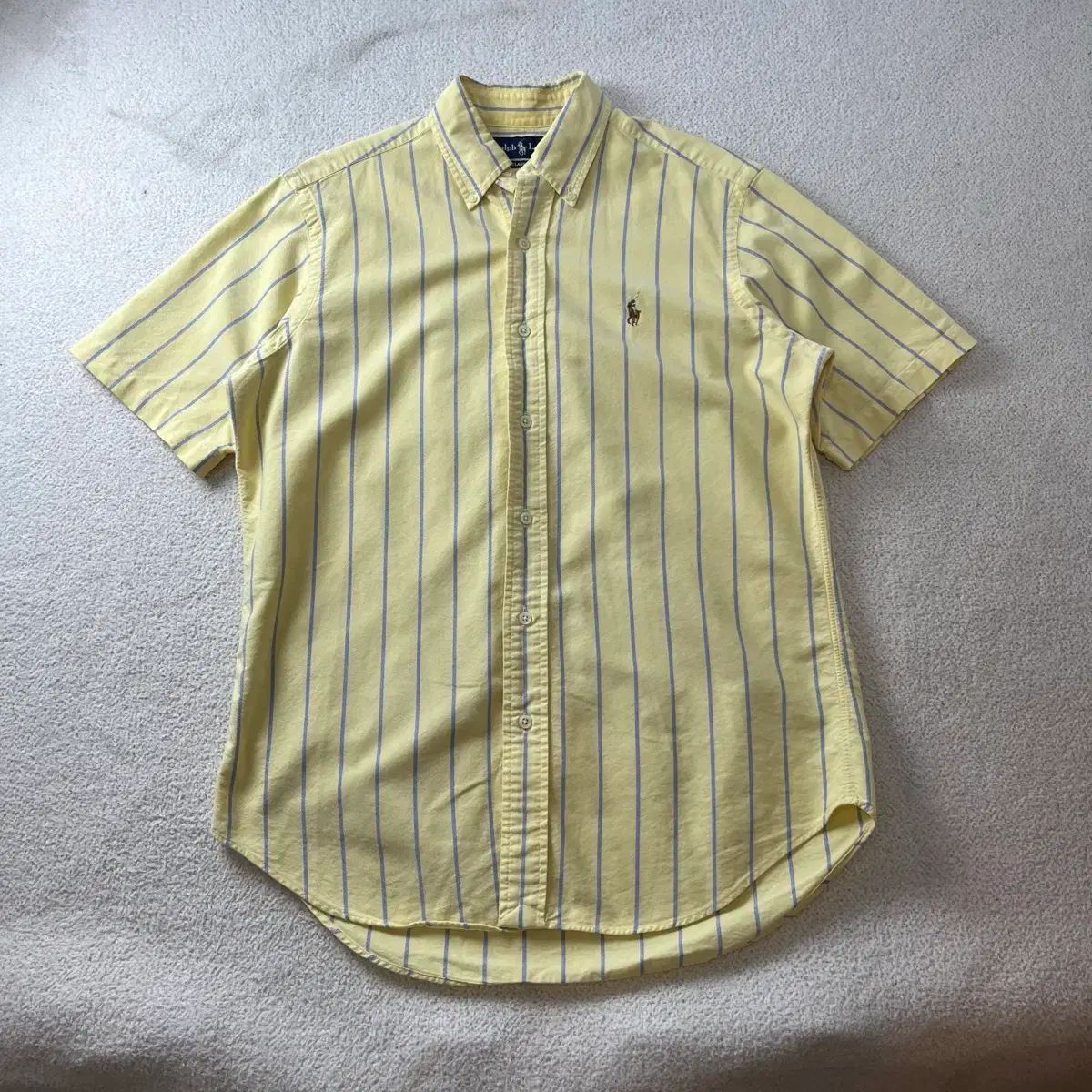 100 POLO RALPH LAUREN(ポロラルフローレン) ヴィンテージ ストライプ コットン 半袖 Tシャツ