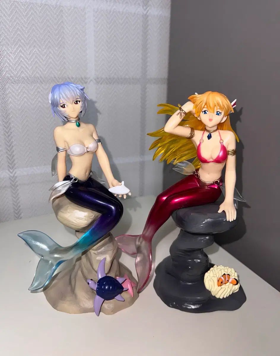 まとめ レア 古典 エヴァンゲリオン 人魚 フィギュア アスカ+レイ