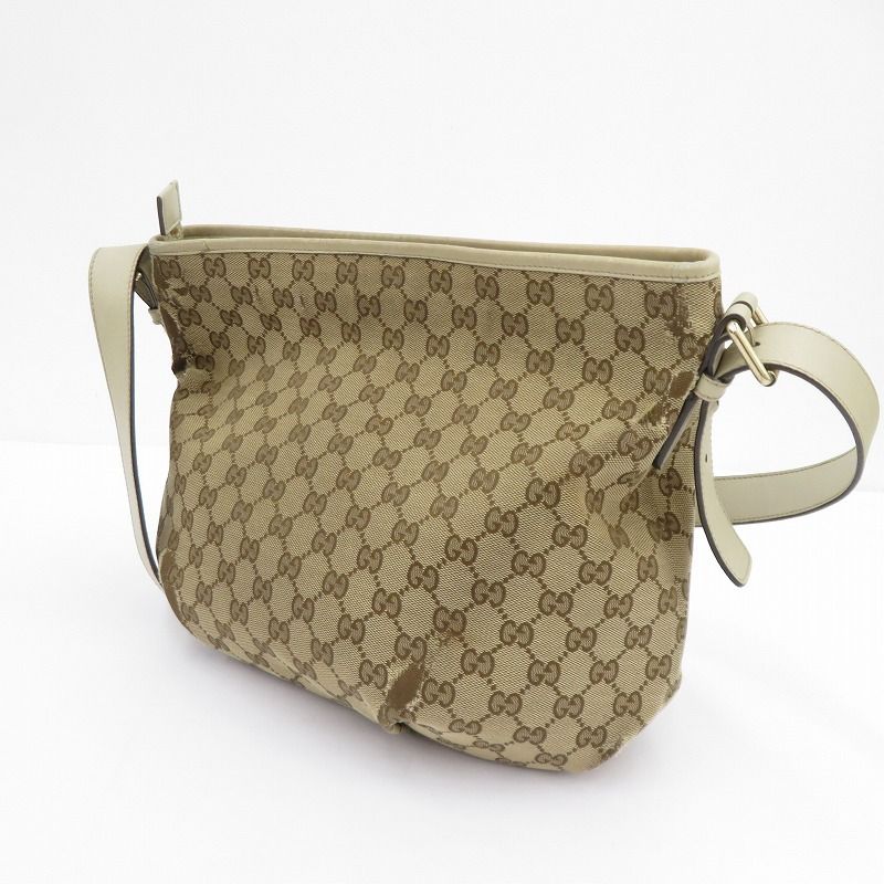 【瀬戸大橋店】 中古 GUCCI | グッチ ショルダーバッグ GGキャンバス 388930 525040 ベージュ 【122】
