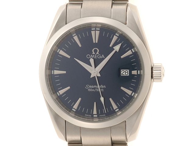 OMEGA オメガ ウォッチ シーマスター アクアテラ 時計 2517.80 腕時計 ステンレス ブルー クオーツ ブルー文字盤 メンズ【中古】【436】