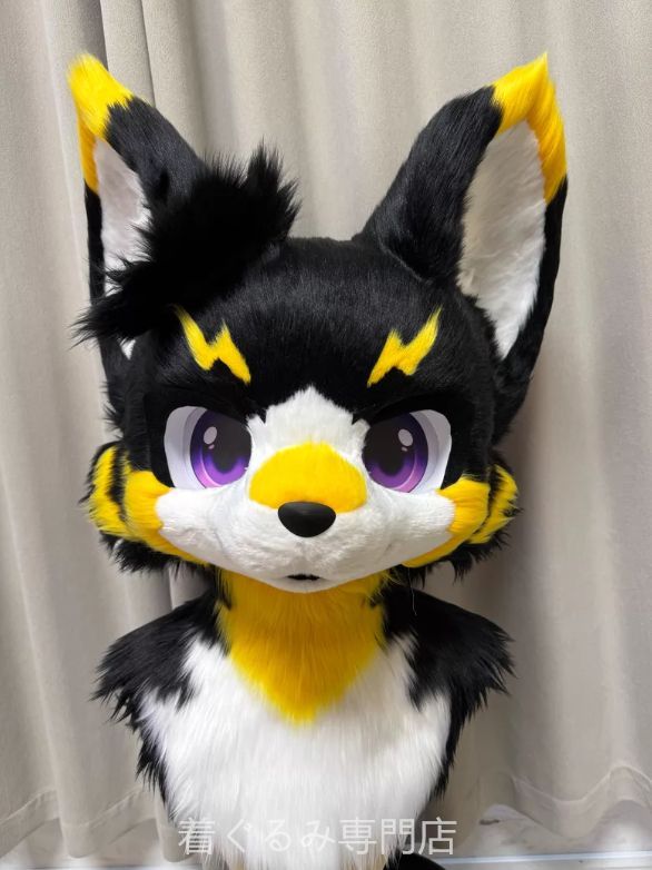 犬 猫 着ぐるみ ヘッド全頭 ヘッド ケモノ ファースーツ ぬいぐるみ コスプレ コスチューム Kurumi 一点物 C137