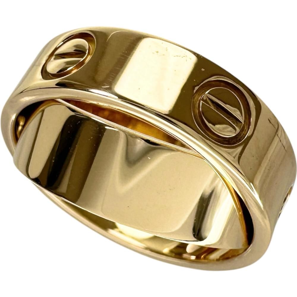 8号 【CARTIER/カルティエ】シークレットラブ リング・指輪 K18YGイエローゴールド 18金 9.9g #48 レディース 【中古】【真子質店】【GD】