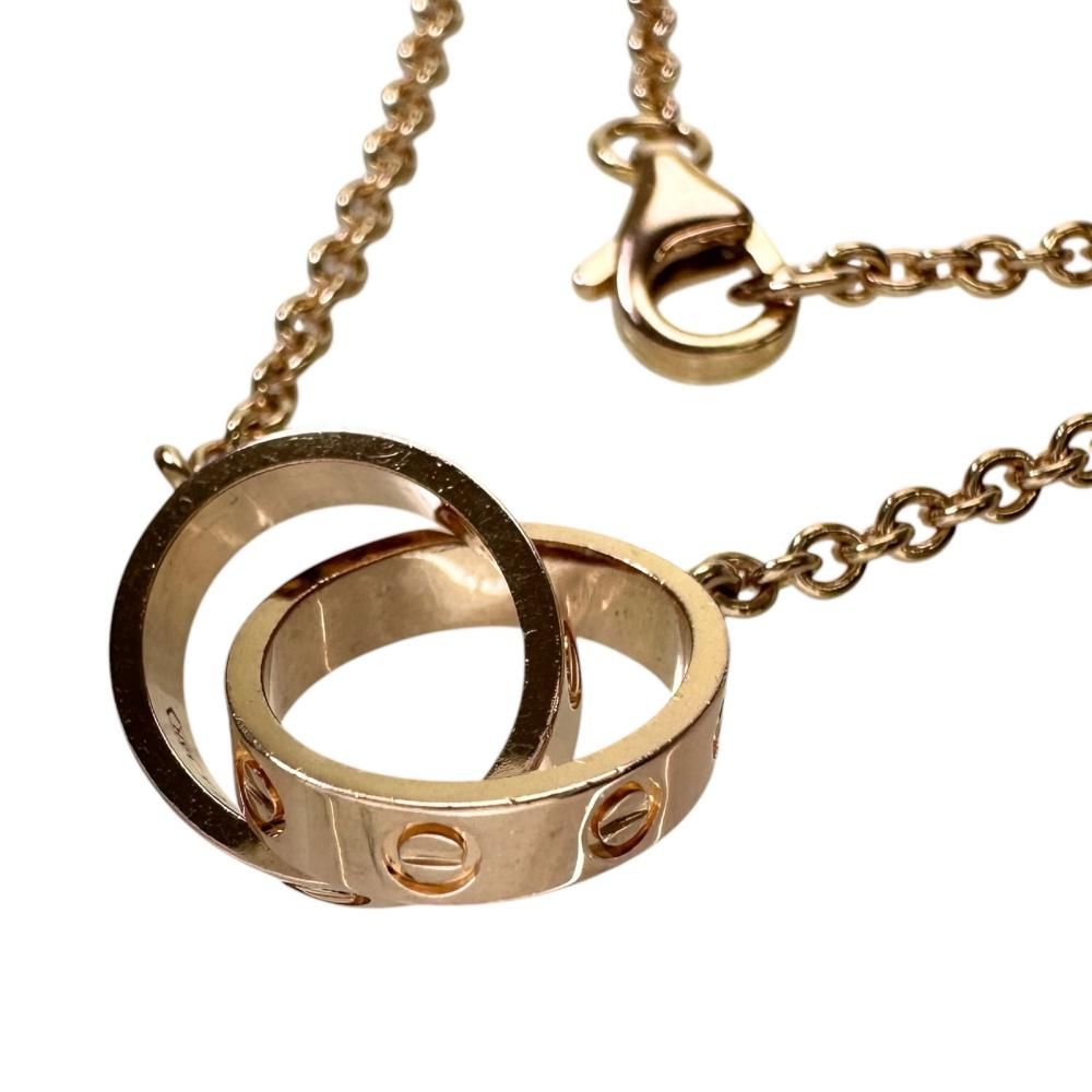 【CARTIER/カルティエ】ミニラブ ネックレス K18PGピンクゴールド 18金 6.6g 44cm レディース 【中古】【真子質店】【GD】