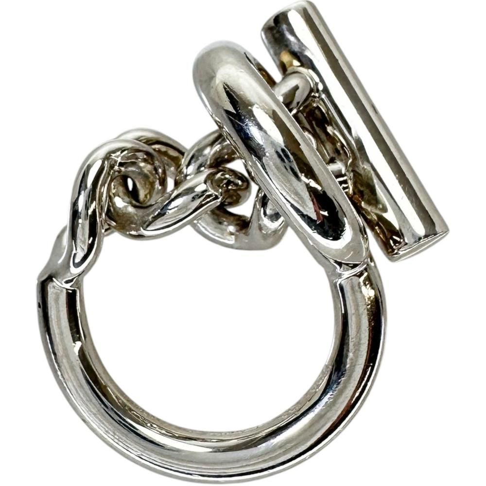 11号 【HERMES/エルメス】クロワゼット GM リング・指輪 シルバー925 15.4g 51 レディース 【中古】【真子質店】【GD】
