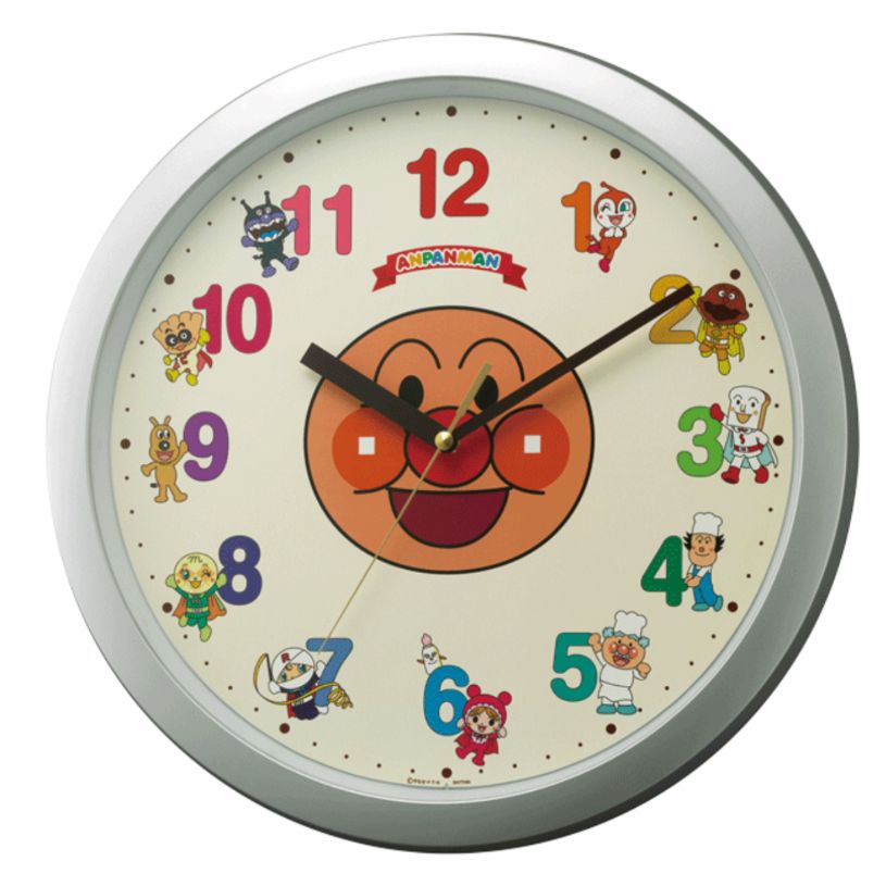 ?新品 アンパンマン 掛時計【4KG713-M19】最大保証1年間