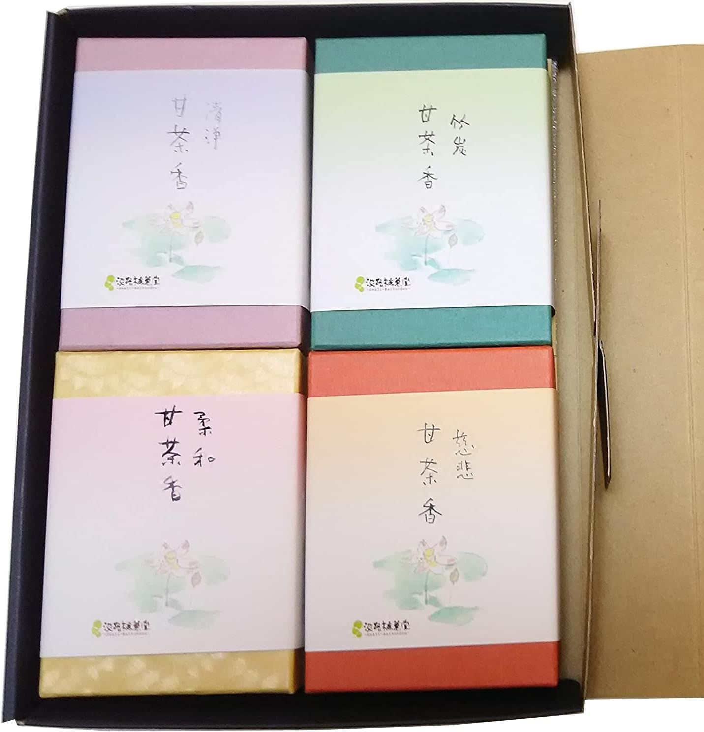 Awaji Baikundo の 淡路島 ミニ寸Incense Incense Sticks贈答用ギフトセット #k103 神仏お好み甘茶香