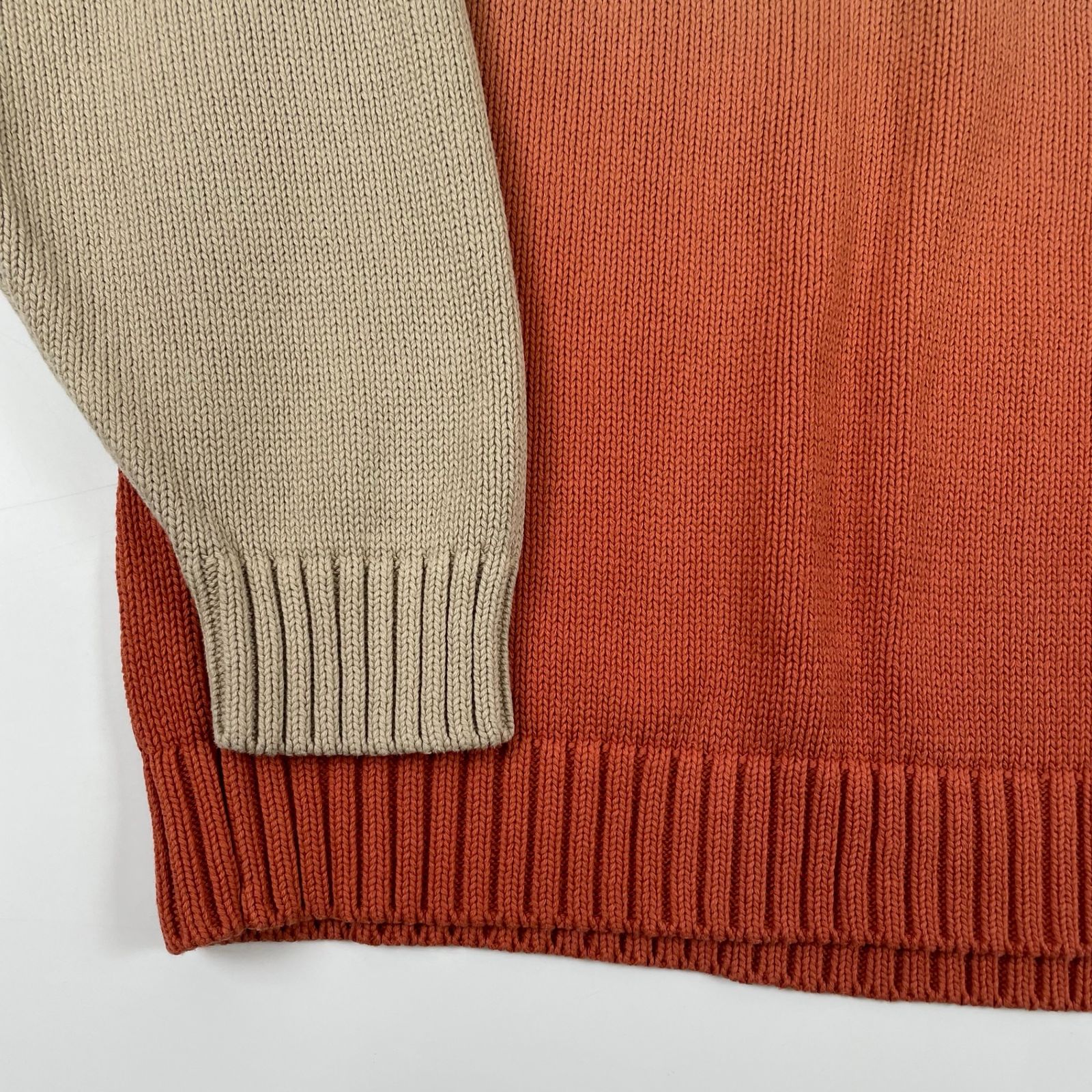 BoTT◇Dyed Raglan Knit/ニット・セーター(薄手)/M/コットン/BRW 