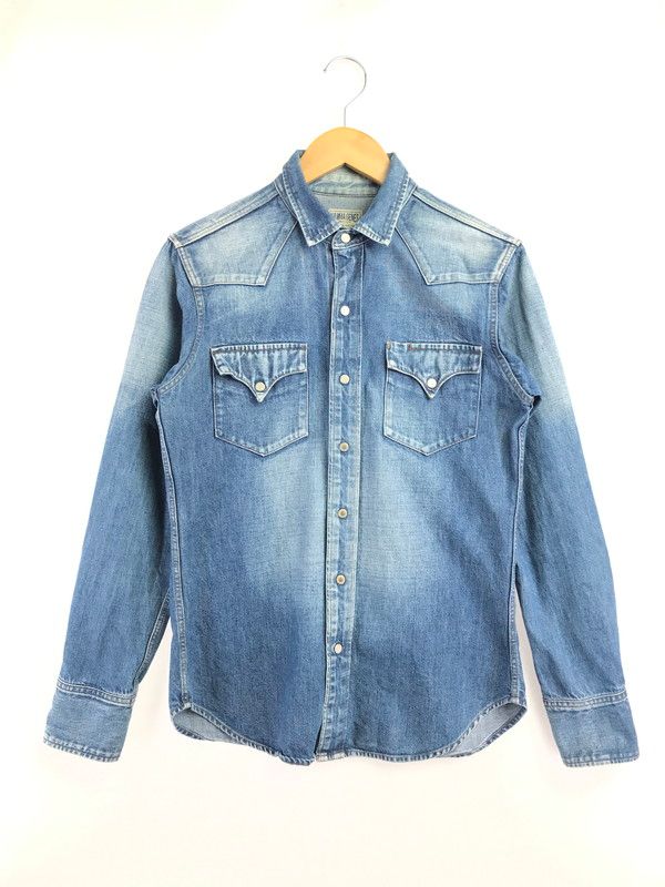 【中古品】 KOJIMA GENES 児島ジーンズ WESTERN DENIM L/S SHIRT ウエスタン デニムシャツ 長袖シャツ 【145-260523-na-06-tagh】