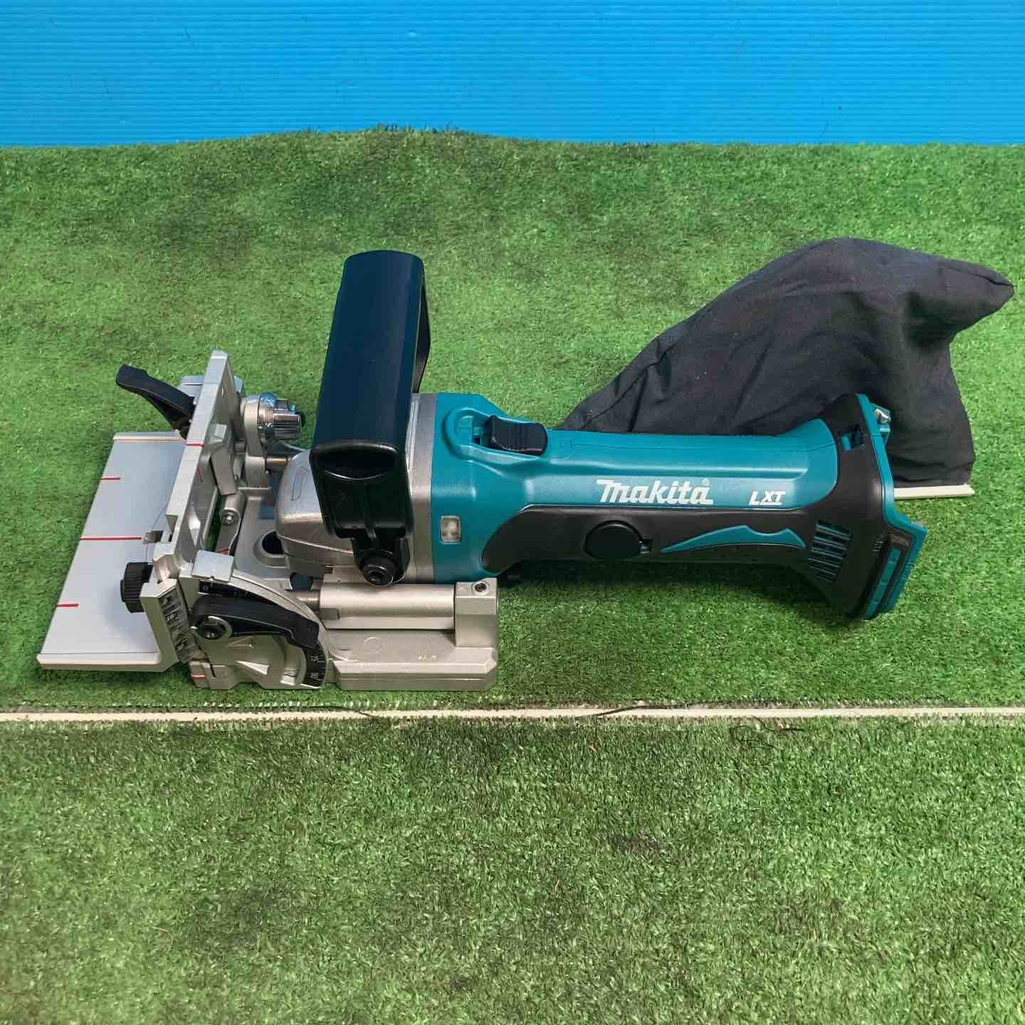 【美品】★マキタ(makita) コードレスジョイントカッタ PJ180DRG バッテリー充電数2回！ビスケット・替刃付♪【岩槻店】