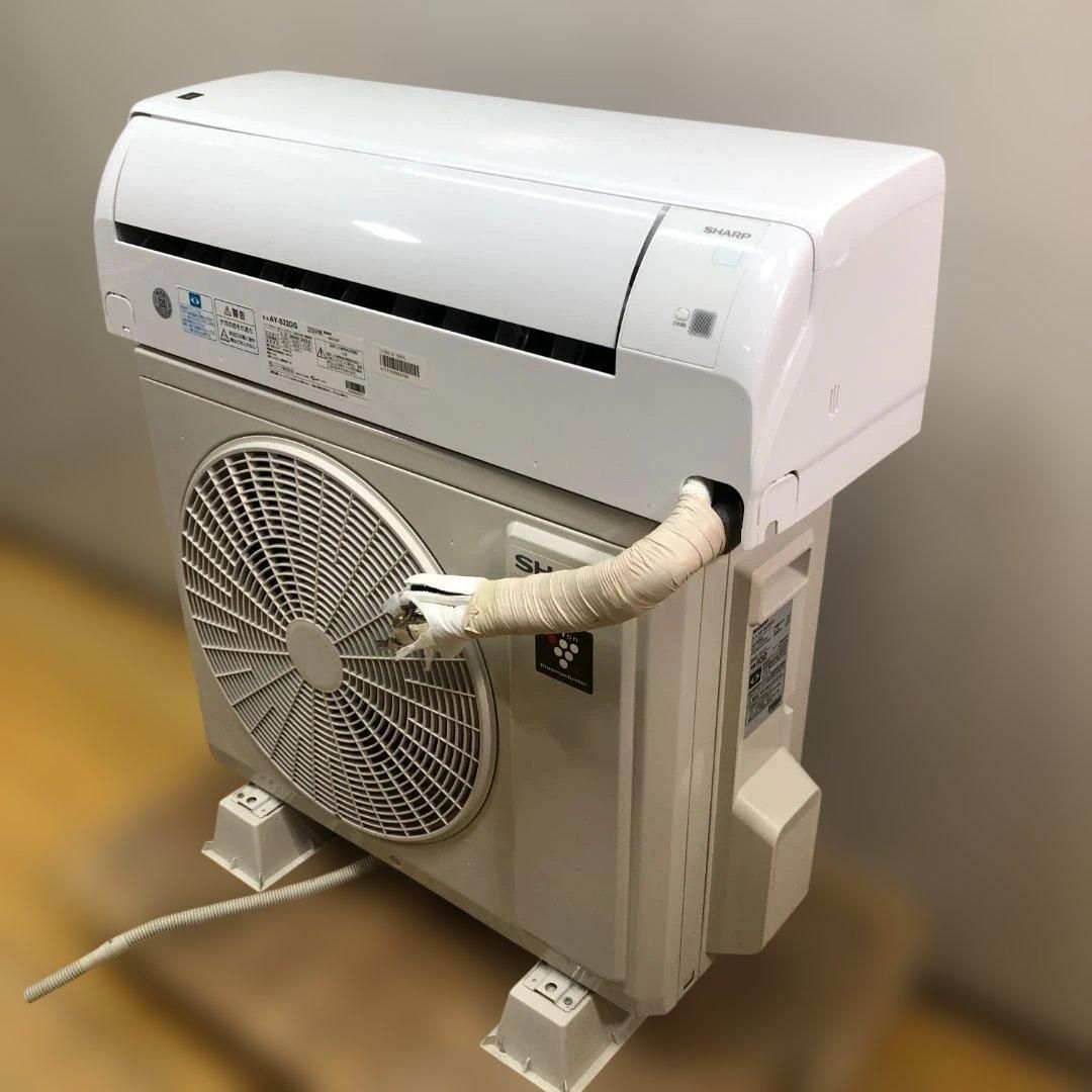美品 SHARP AY-S22DG 2024年製 6畳用 ルームエアコン プラズマクラスター 冷暖房兼用 100V R32 高年式 リモコン付 シャープ セパレート形エアコン AU-S22DGY 一人暮らし 寝室 子供部屋 113037-1-100