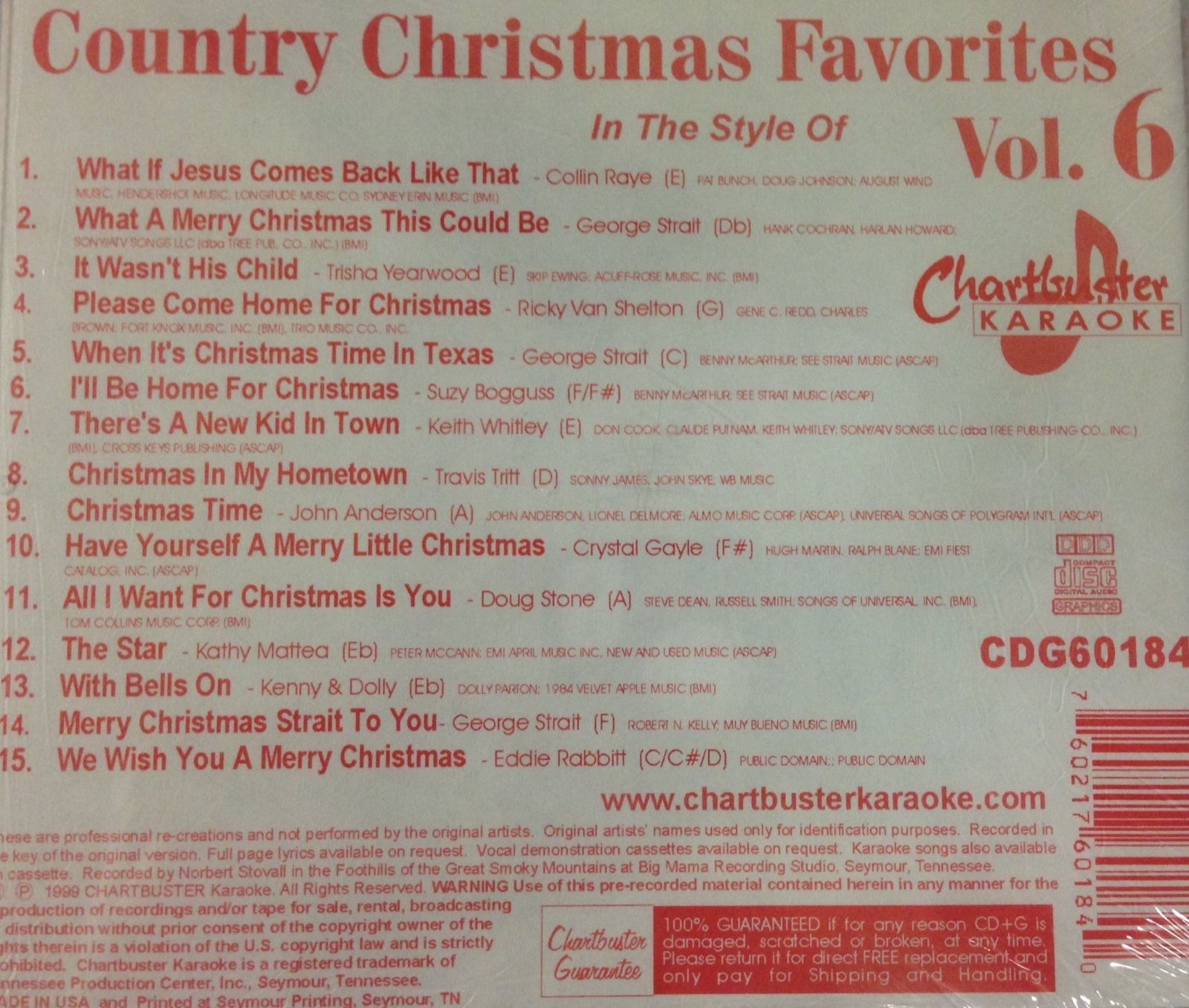 【CD】Karaoke: Country Christmas 6