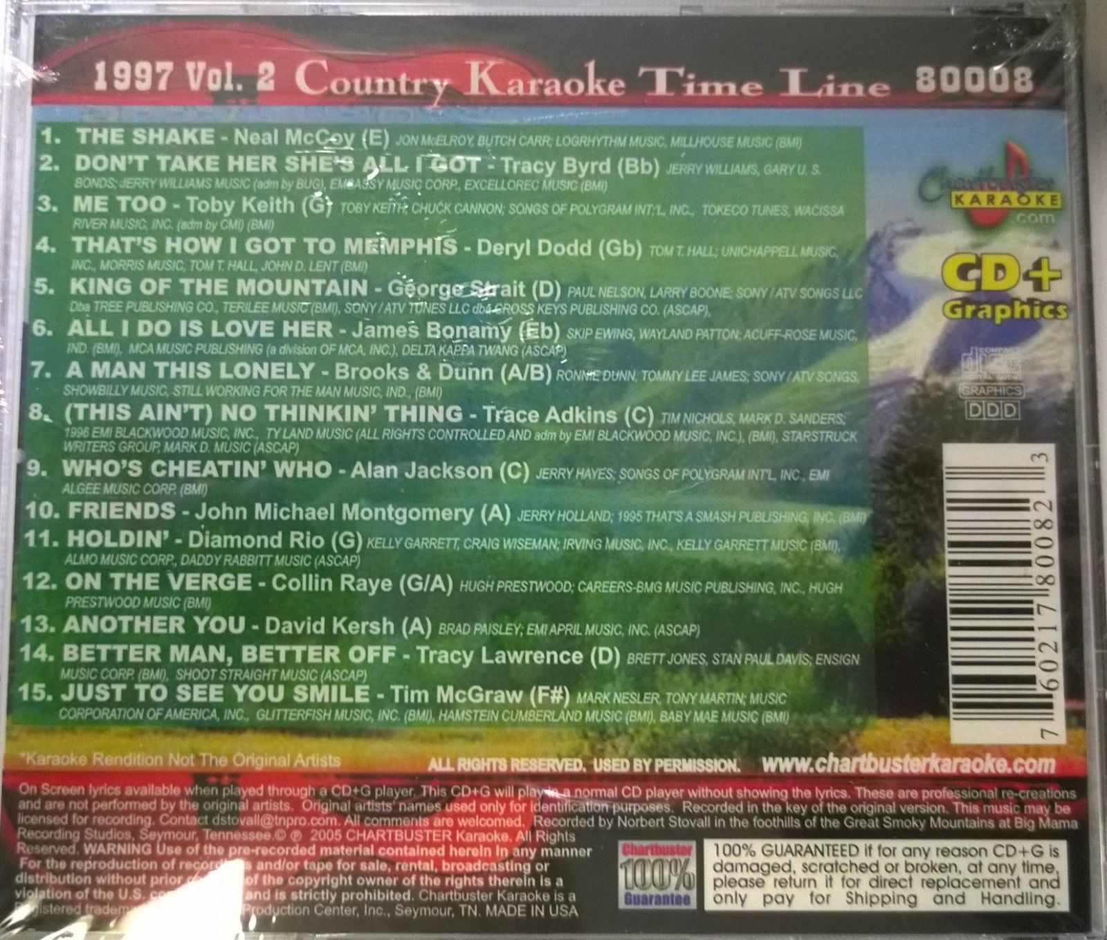 【CD】Karaoke: Country Timeline Male Hits of 1997 - 2