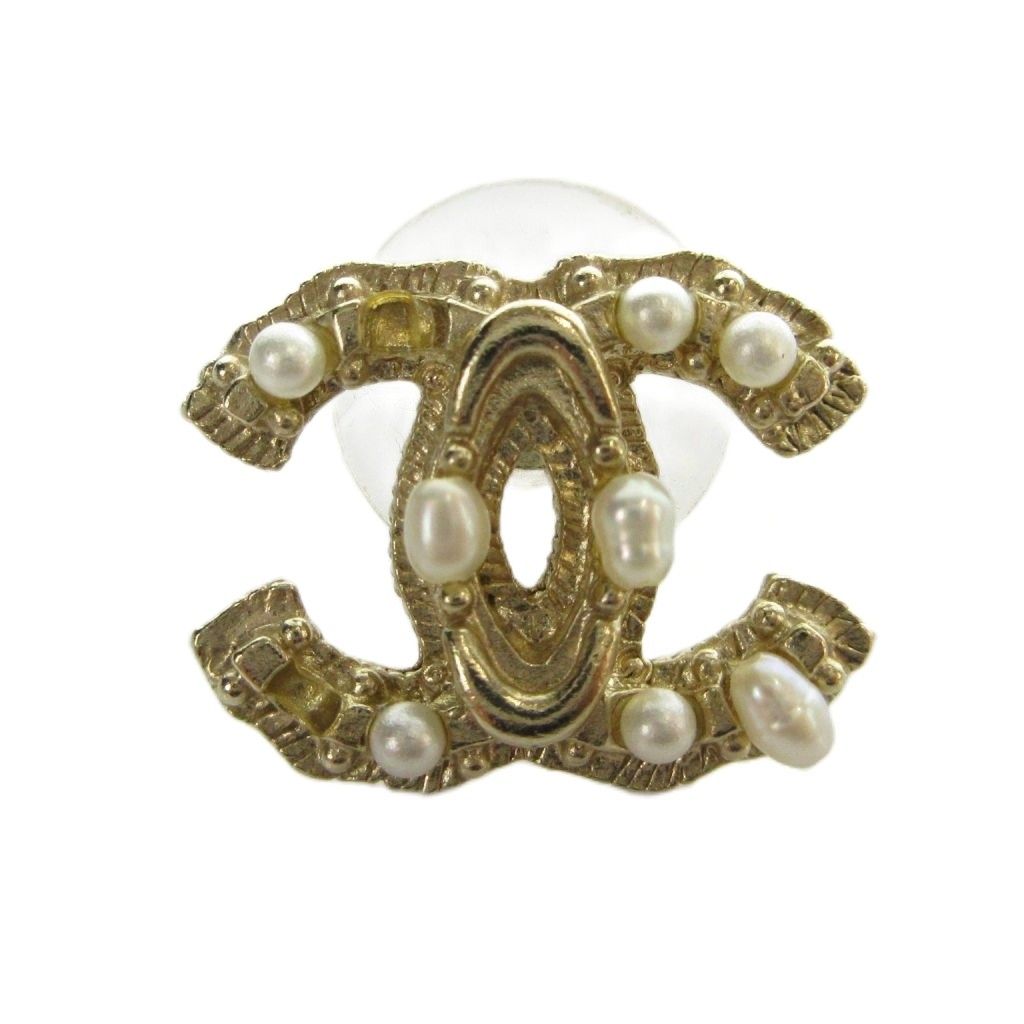 シャネル CHANEL ピアス アクセサリー 片耳のみ パール 真珠 ココ 