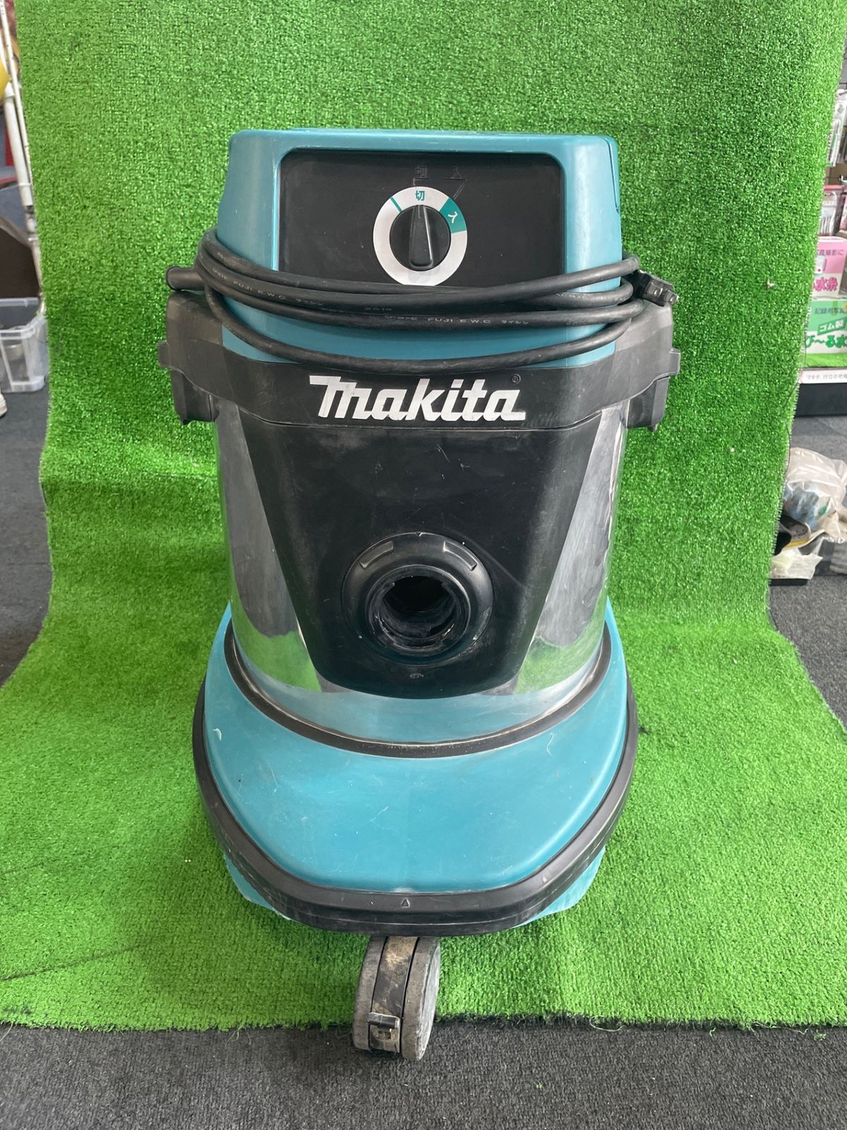 マキタ モデル 490S 乾湿両用 業務用 集じん機 本体・ホース・ノズル2個付き※現状品(チ-313)