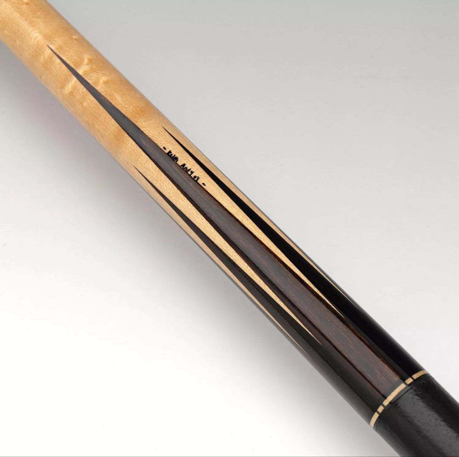 キースアンディ　エボニー子持ち8剣　中古 Keith Andy #3255　 ビリヤード カスタムキュー