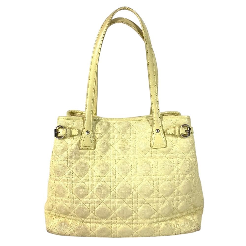 Dior ディオール ショルダーバッグ カナージュ キルティング ロゴ レザー/コーティングキャンバス イエロー Dior ディオール ショルダーバッグ カナージュ キルティング ロゴ レザー/コーティングキャンバス イエロー